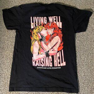"Living Well Raising Hell" T-shirt